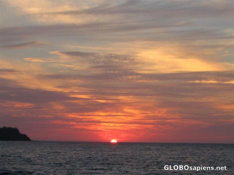Postcard Sunset - Culebra Bay, Costa Rica