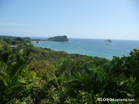 Postcard Manuel Antonio - view of Punta Cathdral