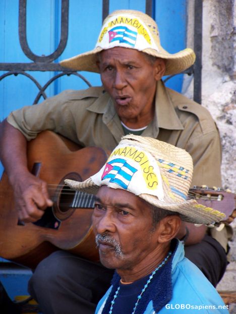 Postcard The musicians/singers of Los Mambises