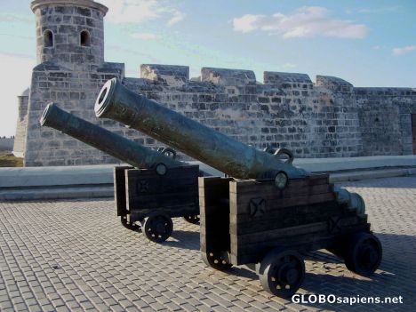 Postcard Cannons of Castillo de San Salvador