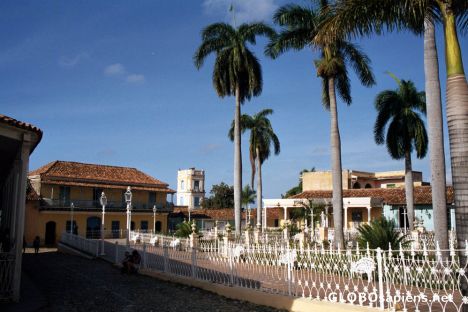 Postcard Trinidad de Cuba - main square
