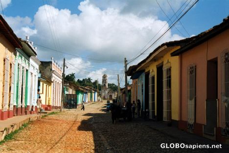Postcard Trinidad de Cuba - side street