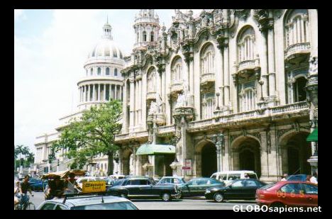 Postcard Street scene in Havana