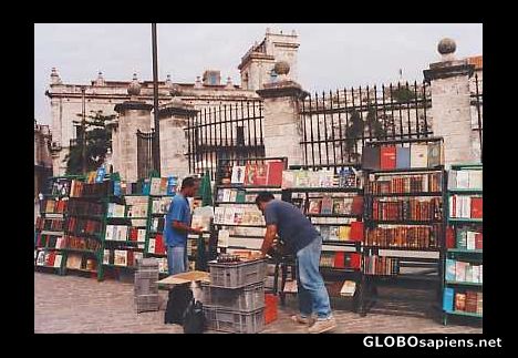 Postcard book market in La Habana