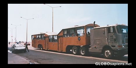 Postcard Public tramsport in La Habana