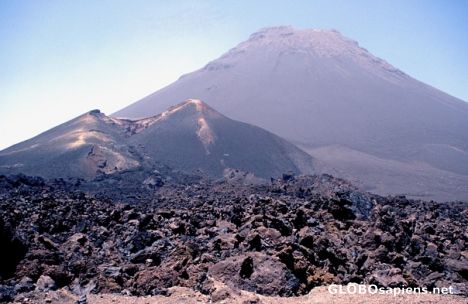 Postcard Dormant volcano on Fogo Island