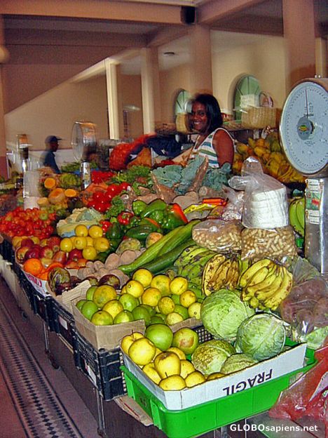 Postcard St Vincent Cape Verde - Fruit Market