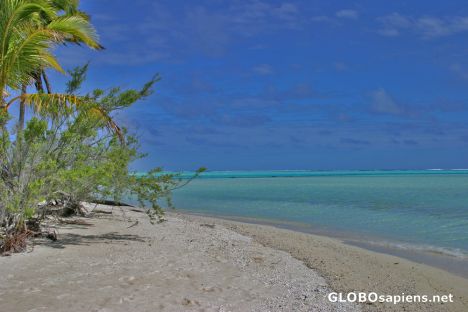 Postcard One Foot Island - View of the magnificent lagoon