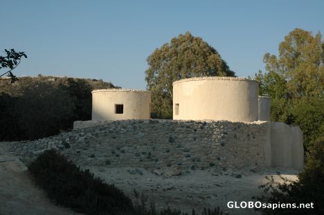 Postcard round houses on Cyprus