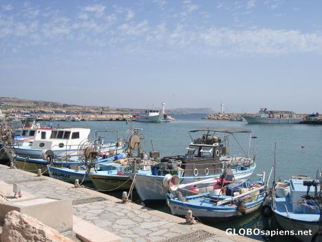 Postcard Aya Napa harbour