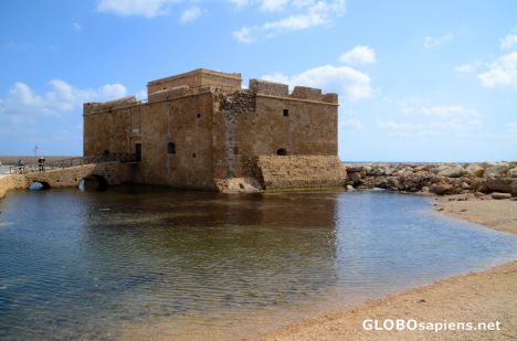 Postcard Pafos (CY) - the little fort in the water
