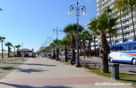 Postcard Larnaca - promenade