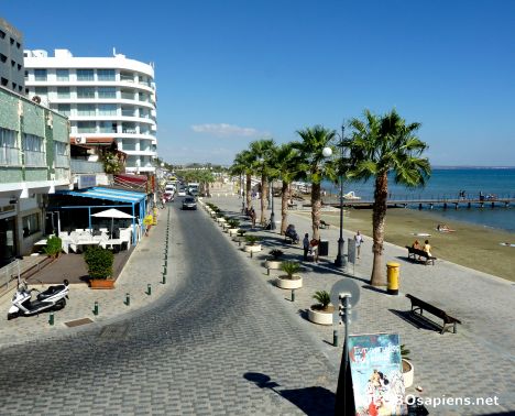 Postcard Larnaca - street