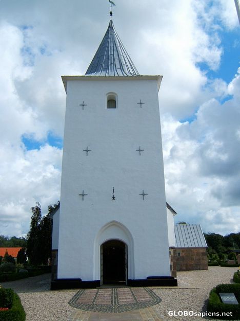 Postcard Aal kirke - Oksböl