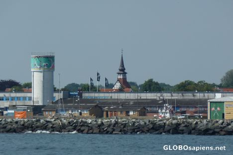 Postcard Nexo - the largest fishing port on Bornholm