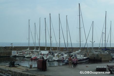 Postcard Gudhjem - Harbour