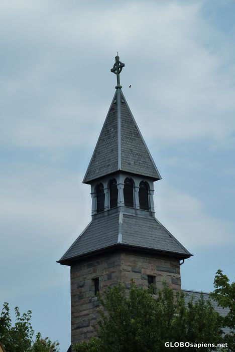 Church tower in Gudhjem