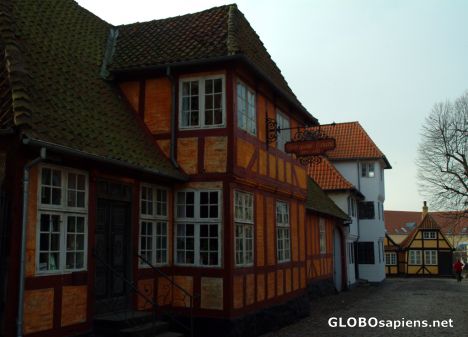 Postcard Faaborg - red house