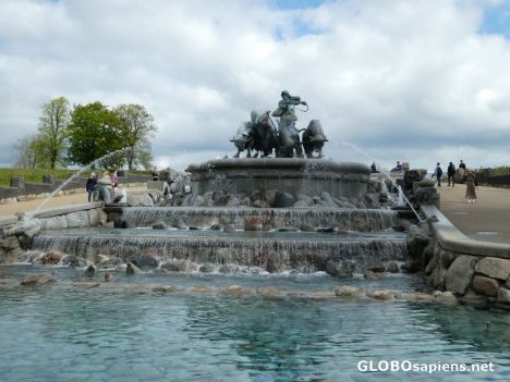 Postcard The Gefion Fountain