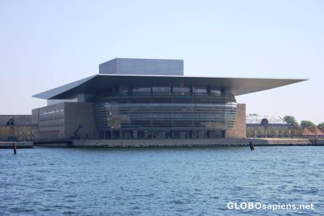 Postcard Copenhagen Opera House; Seen from Amaliehaven park