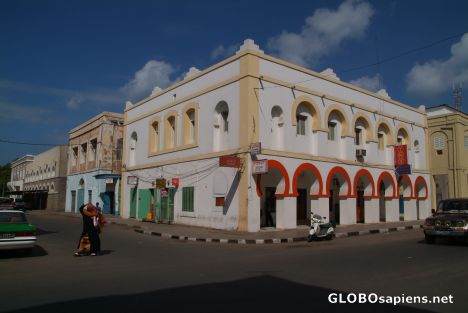 Postcard Djibouti City - European Quarter Buildings