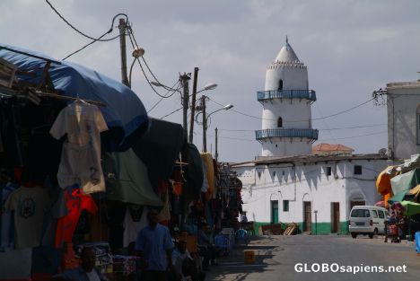 Postcard Djibouti City - Tourist Market & Mosque