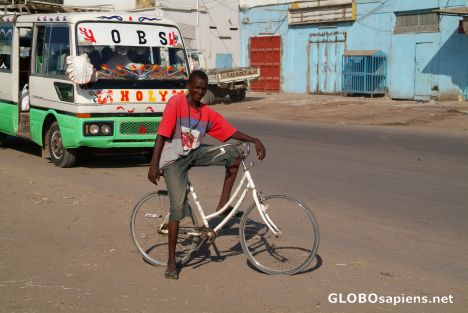 Postcard Djibouti City - Brave Cyclist