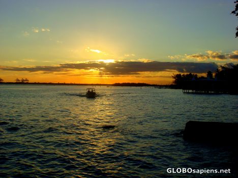 Postcard Boca Marina's Sunset II