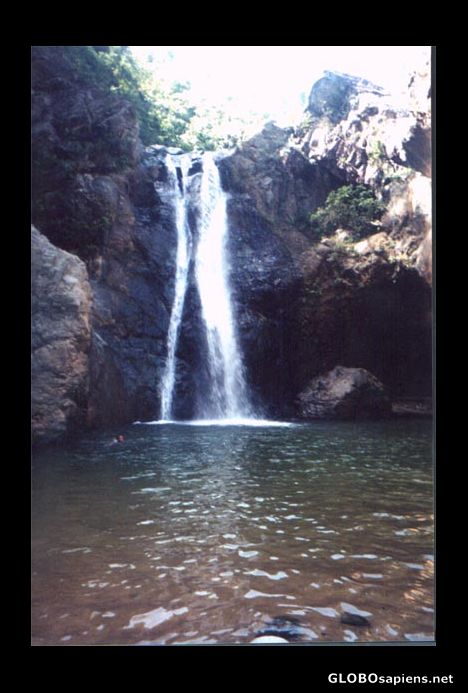 Postcard Freshwater Waterfall in Jarabacoa