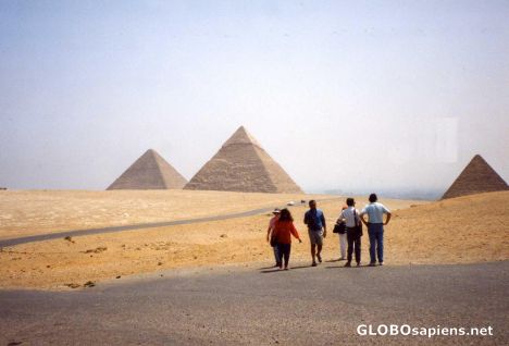 Postcard Pyramids of Giza