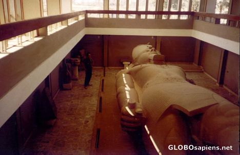 Postcard Statue of Rameses II at Memphis