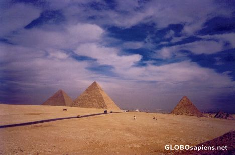 Postcard Pyramids at Giza