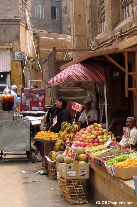 Postcard Street market near Al-Azhar mosque