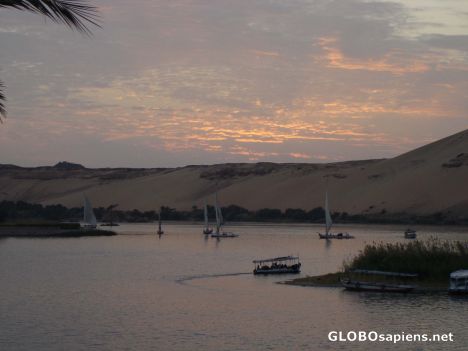 Postcard Sunset at Aswan
