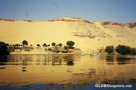 Postcard Nile River at Aswan