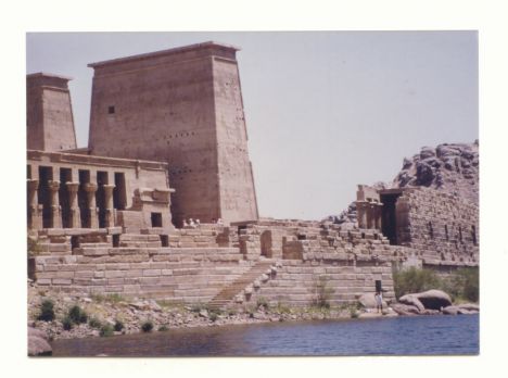 Postcard Philae Island in Aswan