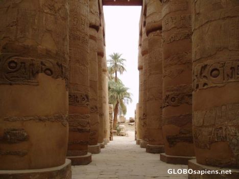 Postcard Great Hypostyle Hall of Karnak Temple