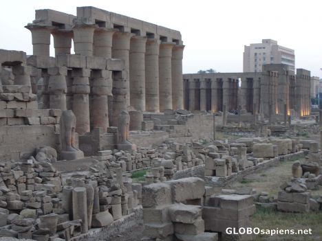Postcard Ruins of Luxor Temple
