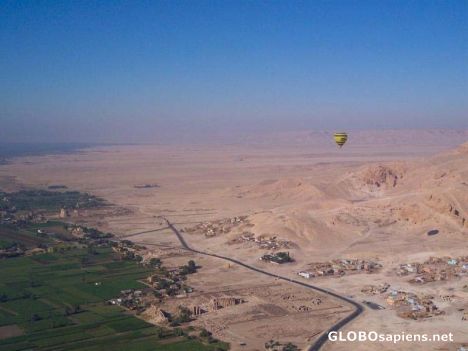 Postcard Balloon flight over Luxor
