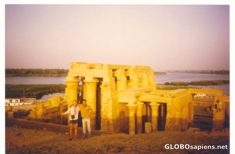 Postcard Kom Ombo temple devoted to Horus and Sobek