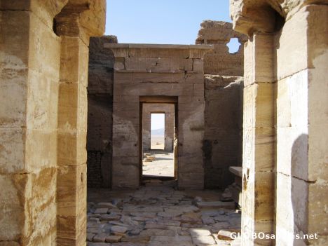 Postcard Temple of Dush - doorways to the Desert