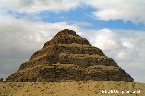 Postcard Saqqara - Zoser Pyramid