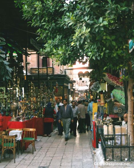 Postcard Cairo - bazaar