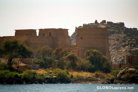 Postcard Aswan - the Temple of Philae