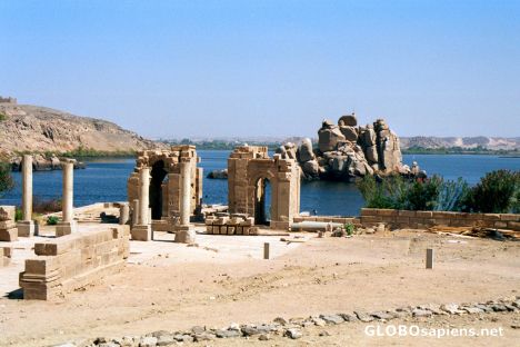 Postcard Aswan - Philae Island