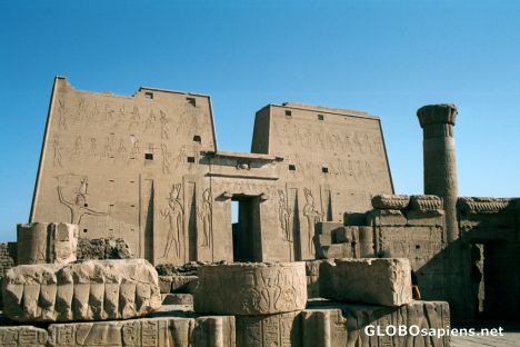 Postcard Edfu - the Temple of Horus