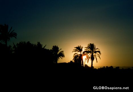 Postcard Sunset in the Nile Valley