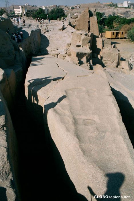 Postcard Aswan - Stone quarries of ancient Egypt