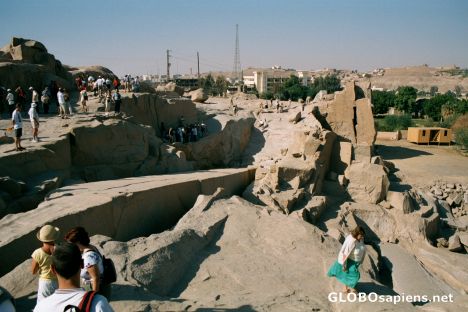 Postcard Aswan - Unfinished obelisk
