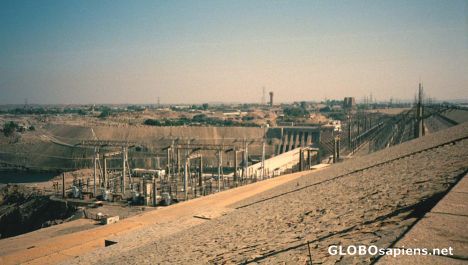 Postcard Aswan Dam